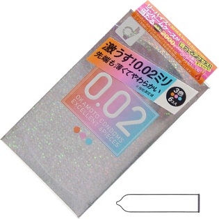 Japan Okamoto 0.02 mm condom (3 colors 6 pcs) - Click Image to Close