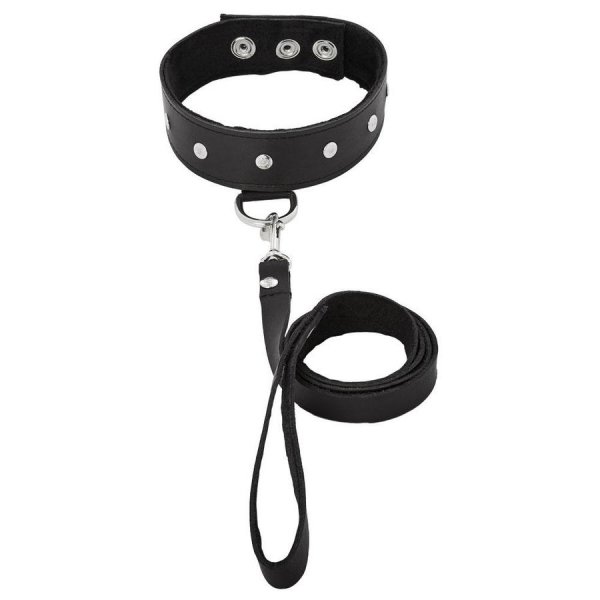 Sportsheets - Leather Leash & Collar - Click Image to Close