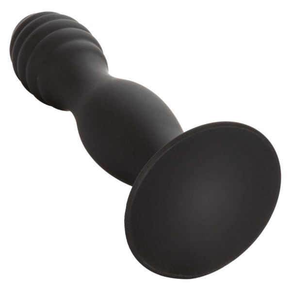 NEW Silicone Ribbed Anal Stud - Click Image to Close