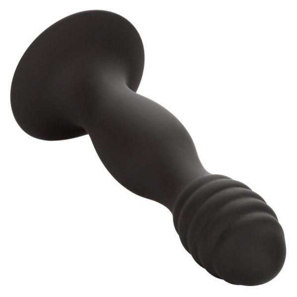NEW Silicone Ribbed Anal Stud - Click Image to Close