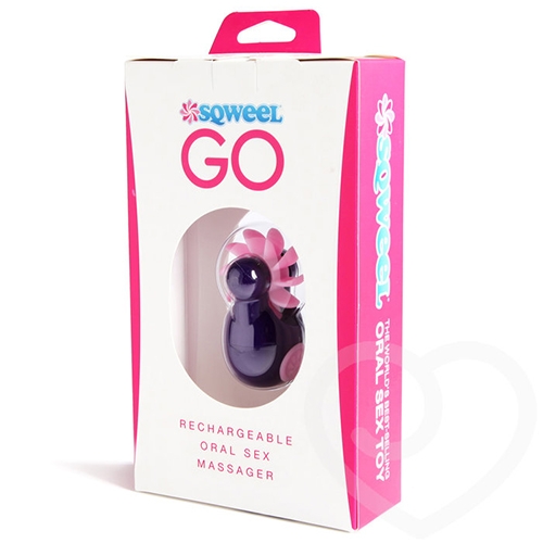 Sqweel Go Rechargeable Oral Sex Simulator Purple - Click Image to Close