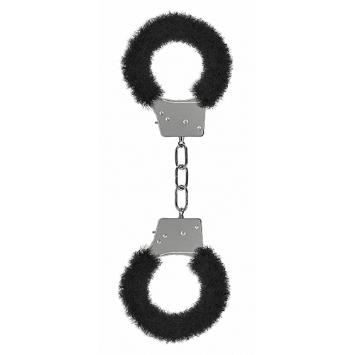 Beginner's Handcuffs Furry - Black - Click Image to Close
