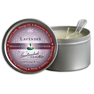 Round Candles Lavender 6.8oz - Click Image to Close