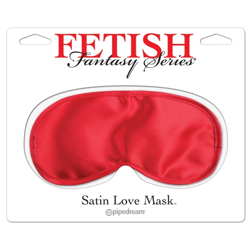 FF Satin Love Mask - Red - Click Image to Close