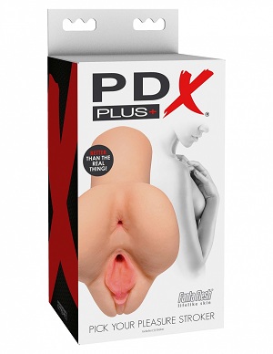 NEW PDX Plus Pick Your Pleasure Stroker - Light - Click Image to Close