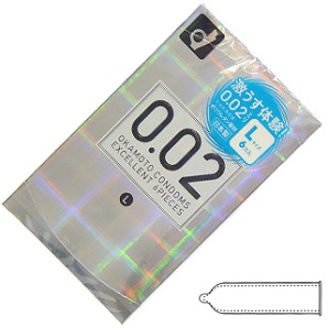 Japan Okamoto 0.02 mm condom (L size 6 pcs) - Click Image to Close